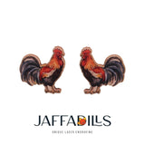 Rocky Rooster Stud Earring