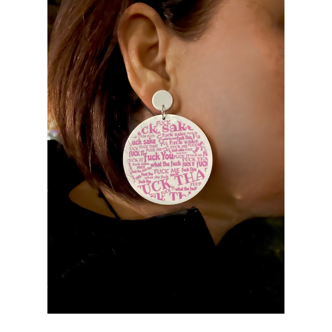 FUCK fuck it - Dangle Earrings